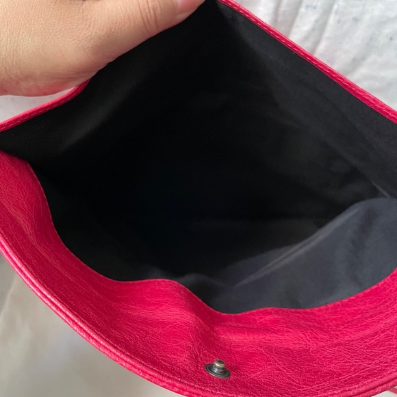 Balenciaga Rose Thulium Motorcross Envelope Clutch - Picture 4 of 11